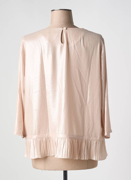 Top coupe fluide manches 3/4 beige EUGEN KLEIN femme