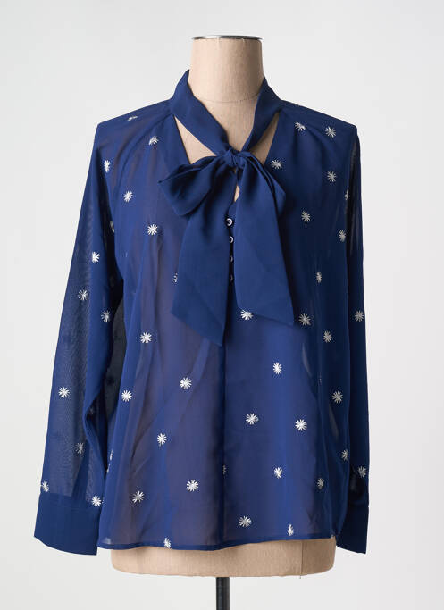Blouse bleu NIZA pour femme