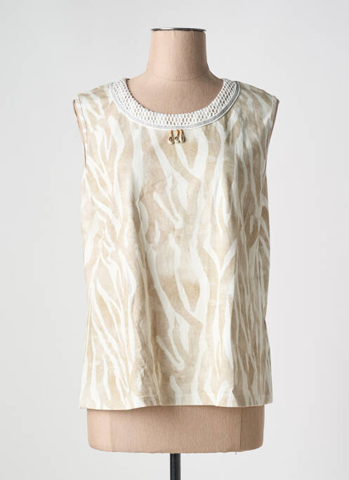 Débardeur beige JUSTWHITE pour femme