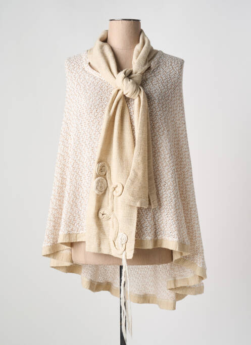 Poncho beige MARILU pour femme