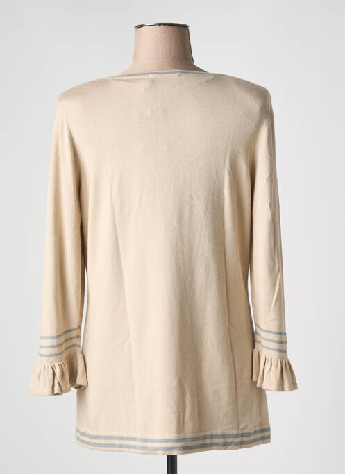 Pull tunique beige EUGEN KLEIN pour femme