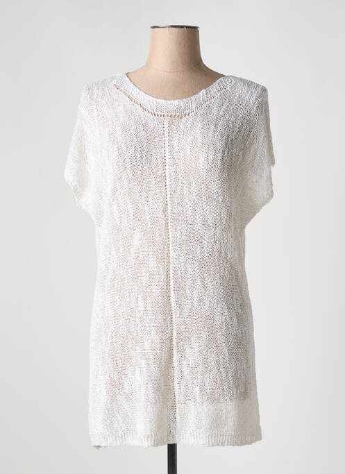 Pull tunique beige EVA KAYAN pour femme