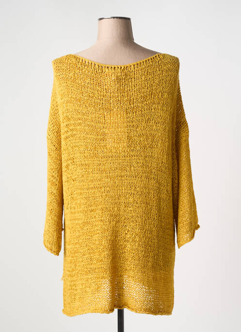 Pull tunique jaune LA FEE MARABOUTEE pour femme