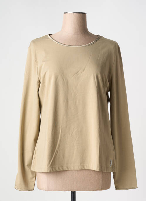 T-shirt beige ELENA MIRO pour femme