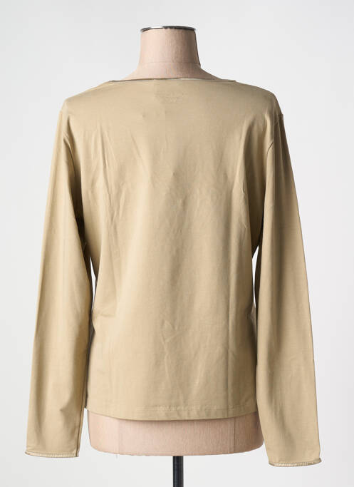 T-shirt beige ELENA MIRO pour femme