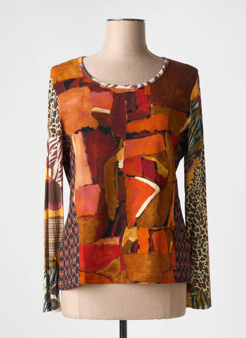 T-shirt marron OLIVIER PHILIPS pour femme