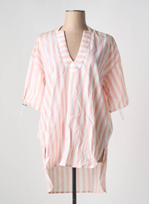 Tunique manches courtes rose TRUSSARDI JEANS pour femme