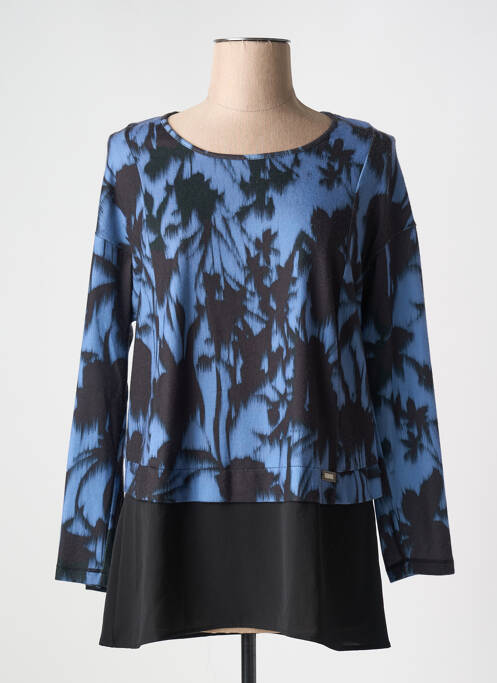 Tunique manches longues bleu 3322 pour femme