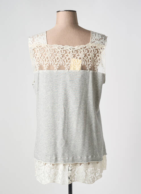 Tunique sans manche gris MARILU pour femme