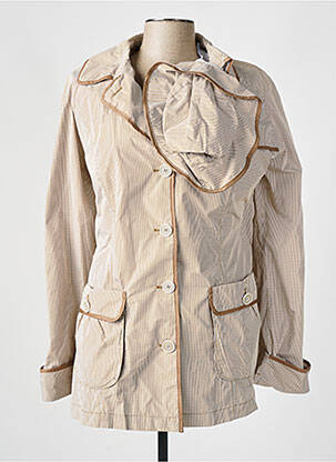 Imperméable poches sans capuche marron CONCEPT K femme