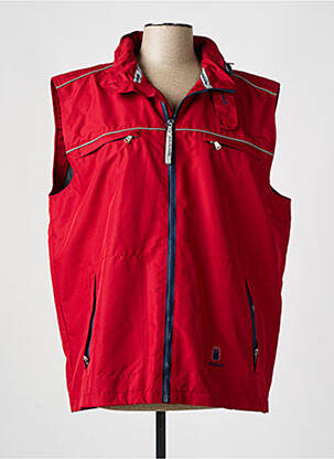 Doudoune poches a capuche rouge NAVIGARE femme