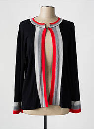 Gilet manches longues stretch noir ELEONORA AMADEI femme