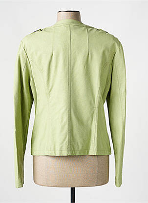 Veste simili cuir poches vert RINO & PELLE femme