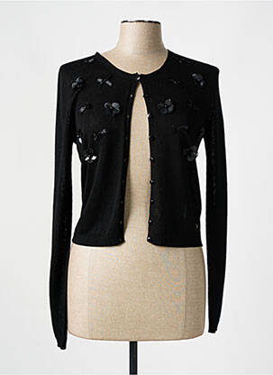 Gilet manches longues col rond noir LOLITAS & LOLOS femme