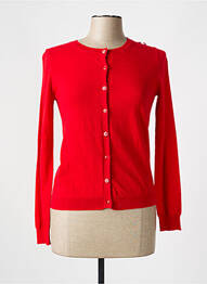 Gilet manches longues stretch rouge MAUD & SACHA femme