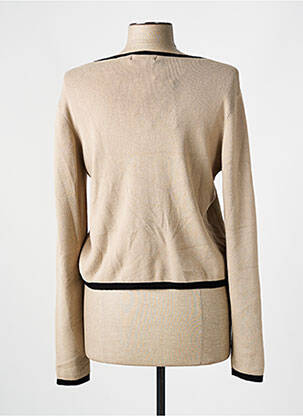 Gilet manches longues stretch beige CRISTINA femme
