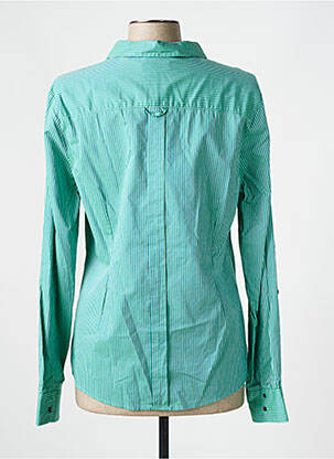 Chemisier coupe cintrée manches longues vert ONE STEP femme