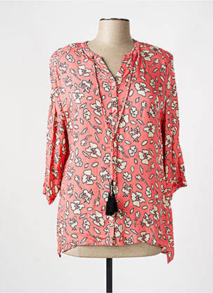 Chemisier imprimé fleurs manches 3/4 rose EUGEN KLEIN femme