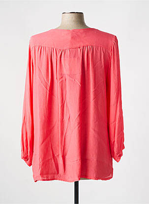 Chemisier tissage crêpe manches longues rose POUSSIERE D'ETOLE femme