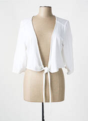 Gilet cache-cœur blanc MES SOEURS ET MOI pour femme seconde vue