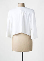 Gilet cache-cœur blanc MES SOEURS ET MOI pour femme seconde vue