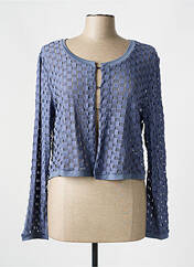 Gilet manches longues gris 3322 pour femme seconde vue