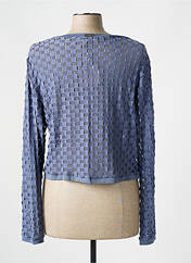 Gilet manches longues gris 3322 pour femme seconde vue