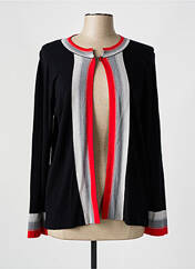 Gilet manches longues noir ELEONORA AMADEI pour femme seconde vue