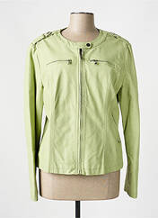 Veste simili cuir vert RINO & PELLE pour femme seconde vue