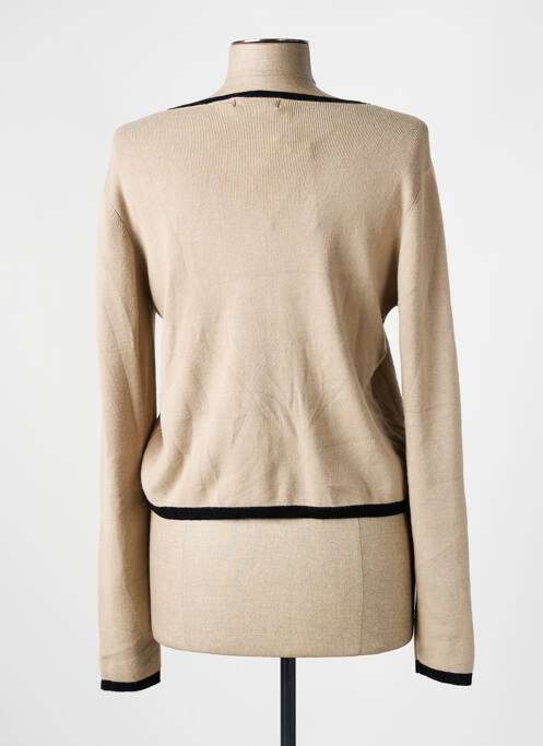 Gilet manches longues beige CRISTINA pour femme