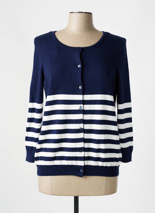 Gilet manches longues bleu KATMAI pour femme