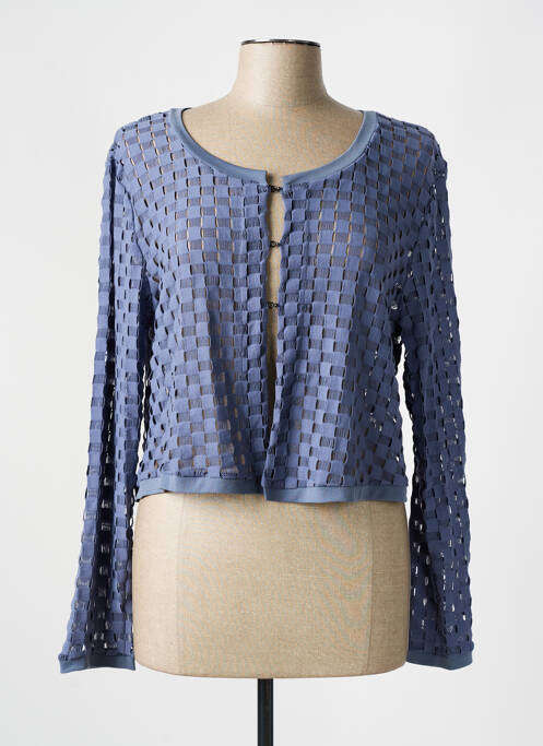 Gilet manches longues gris 3322 pour femme