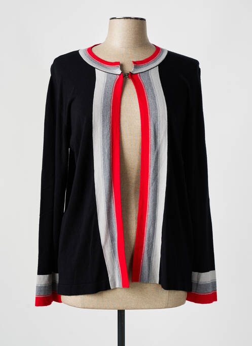 Gilet manches longues noir ELEONORA AMADEI pour femme