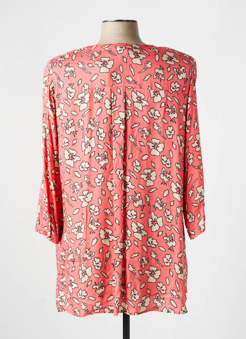 Chemisier imprimé fleurs manches 3/4 rose EUGEN KLEIN femme