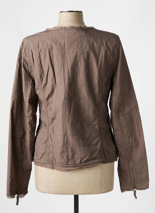 Veste casual marron FLEUR DE SEL pour femme