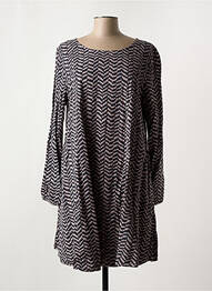 Robe mi-longue imprimé fantaisie manches longues violet MES SOEURS ET MOI femme