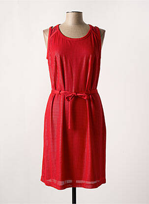 Robe mi-longue sans manche sans manche rouge EVA KAYAN femme
