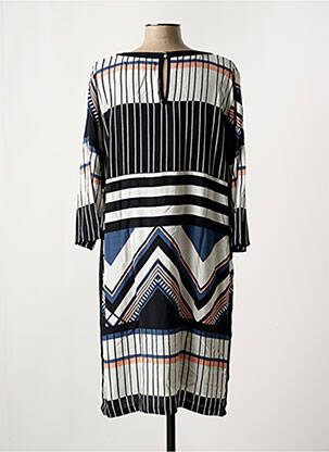 Robe mi-longue manches 3/4 manches 3/4 noir FRANSA femme