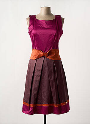 Robe mi-longue sans manche sans manche violet RINASCIMENTO femme