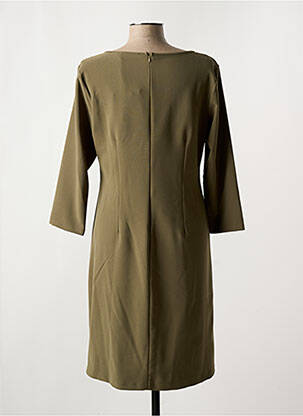 Robe mi-longue manches 3/4 manches 3/4 vert POUSSIERE D'ETOLE femme