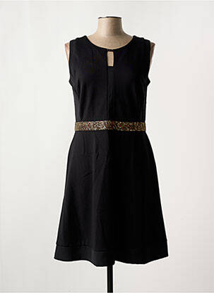 Robe mi-longue sans manche sans manche noir NIZA femme