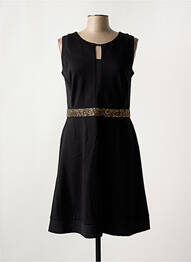 Robe mi-longue sans manche sans manche noir NIZA femme