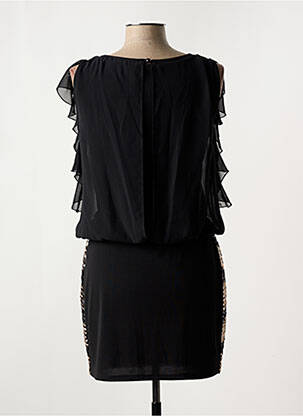 Robe courte manches courtes manches courtes noir RINASCIMENTO femme