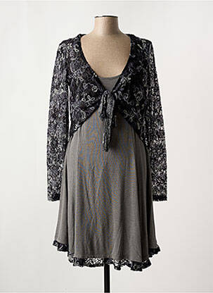 Robe mi-longue gris MYRINE & ME pour femme