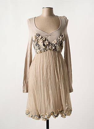 Robe mi-longue marron SONIA GONNELLI pour femme