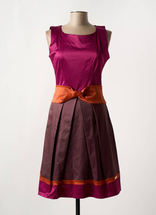 Robe mi-longue sans manche sans manche violet RINASCIMENTO femme
