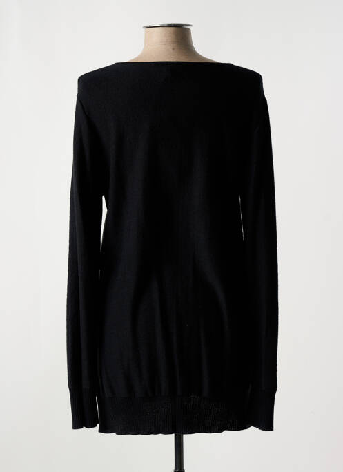 Pull tunique stretch manches longues noir FUEGO WOMAN femme