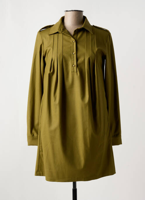 Robe courte manches longues manches longues vert TRUSSARDI JEANS femme