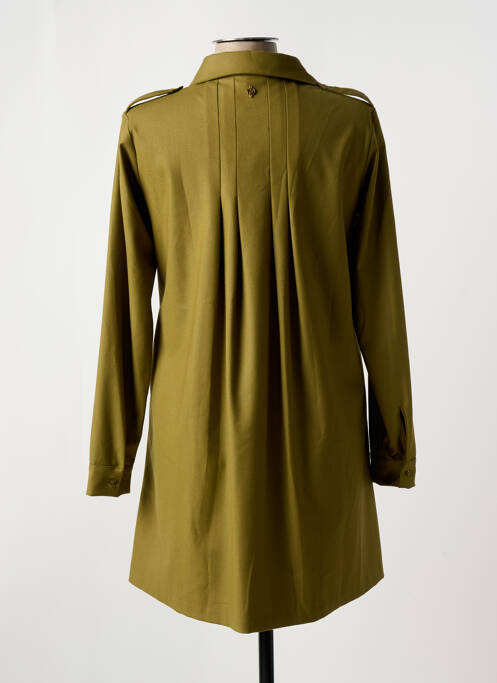 Robe courte manches longues manches longues vert TRUSSARDI JEANS femme