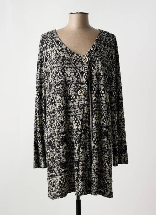 Gilet manches longues noir G!OZE pour femme